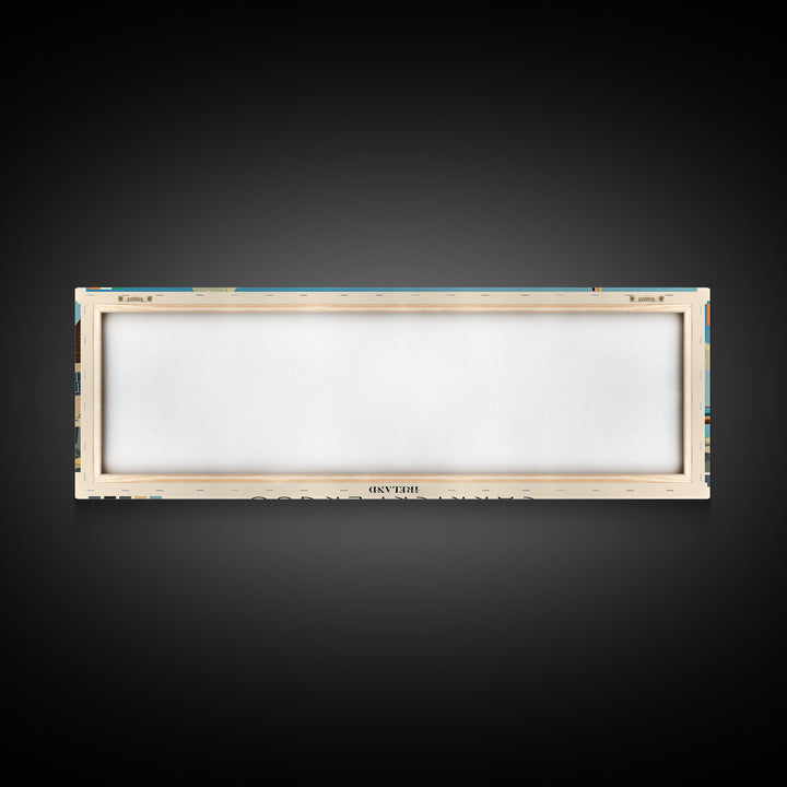 Carrickfergus, Ireland Panoramic Canvas Print, Carrickfergus, Ireland Painting, Ireland Art, Carrickfergus Travel Poster, Travel Art, Living Room Painting