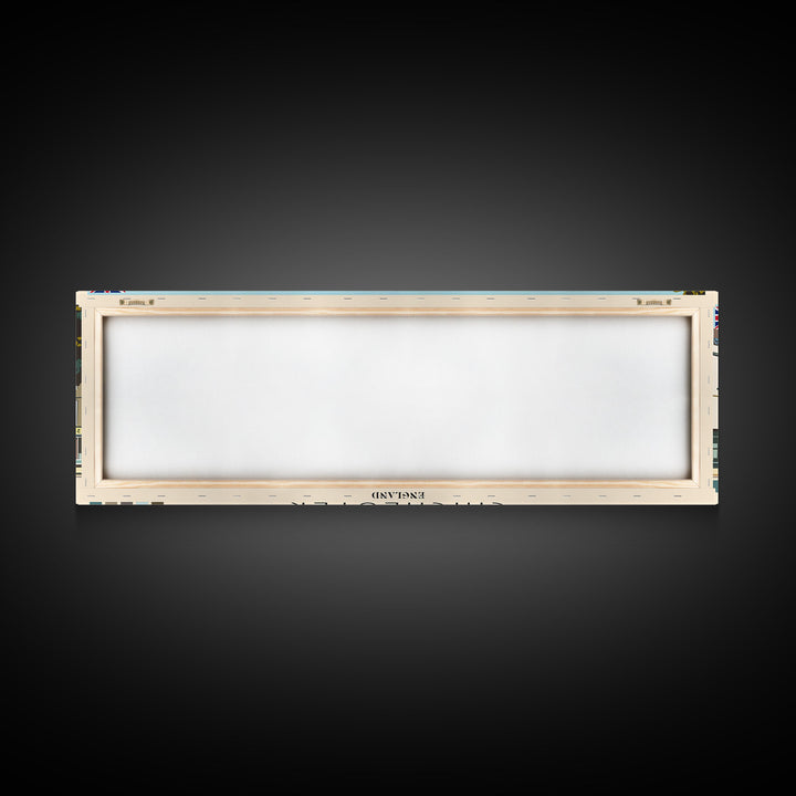 Chichester, England Panoramic Canvas Print, Chichester, England Painting, England Art, Chichester Travel Poster, Travel Art, Housewarming Gift