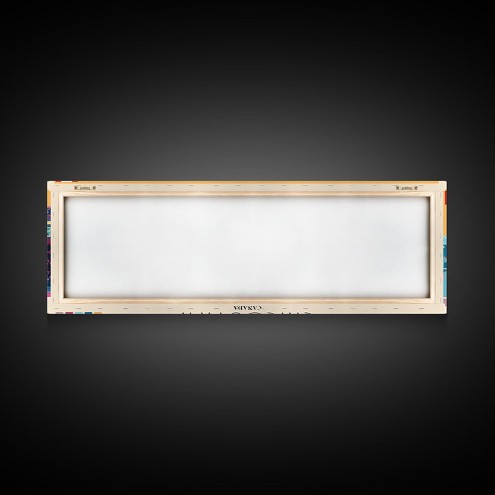 Chicoutimi, Canada Panoramic Canvas Print, Chicoutimi, Canada Painting, Canada Art, Chicoutimi Travel Poster, Travel Art, Guest Room Painting