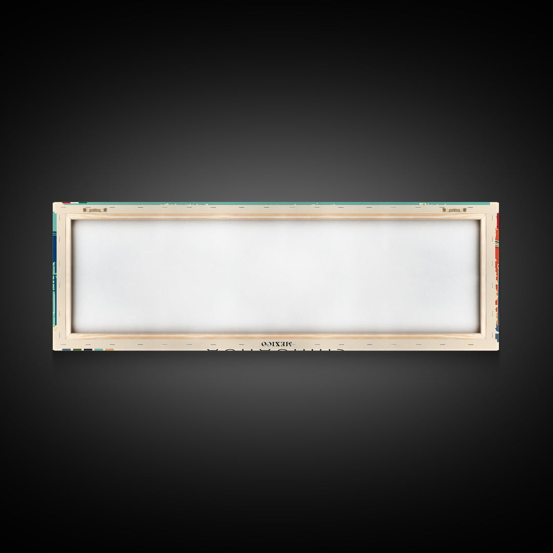 Chihuahua, Mexico Panoramic Canvas Print, Chihuahua, Mexico Painting, Mexico Art, Chihuahua Travel Poster, Travel Art, Vacation Gift