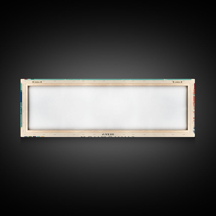 Chihuahua, Mexico Panoramic Canvas Print, Chihuahua, Mexico Painting, Mexico Art, Chihuahua Travel Poster, Travel Art, Vacation Gift