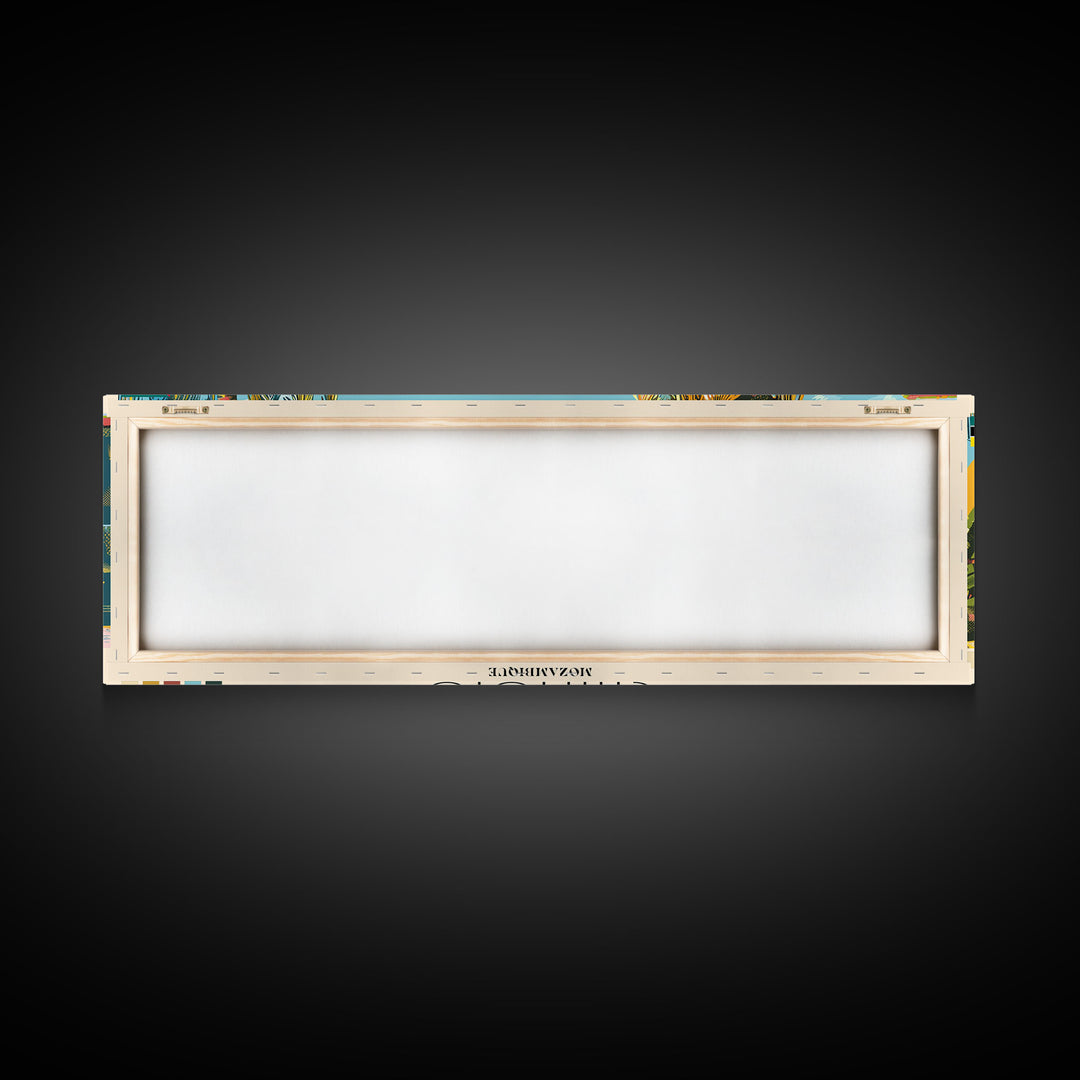 Chimoio, Mozambique Panoramic Canvas Print, Chimoio, Mozambique Painting, Mozambique Art, Chimoio Travel Poster, Travel Art, Guest Room Painting