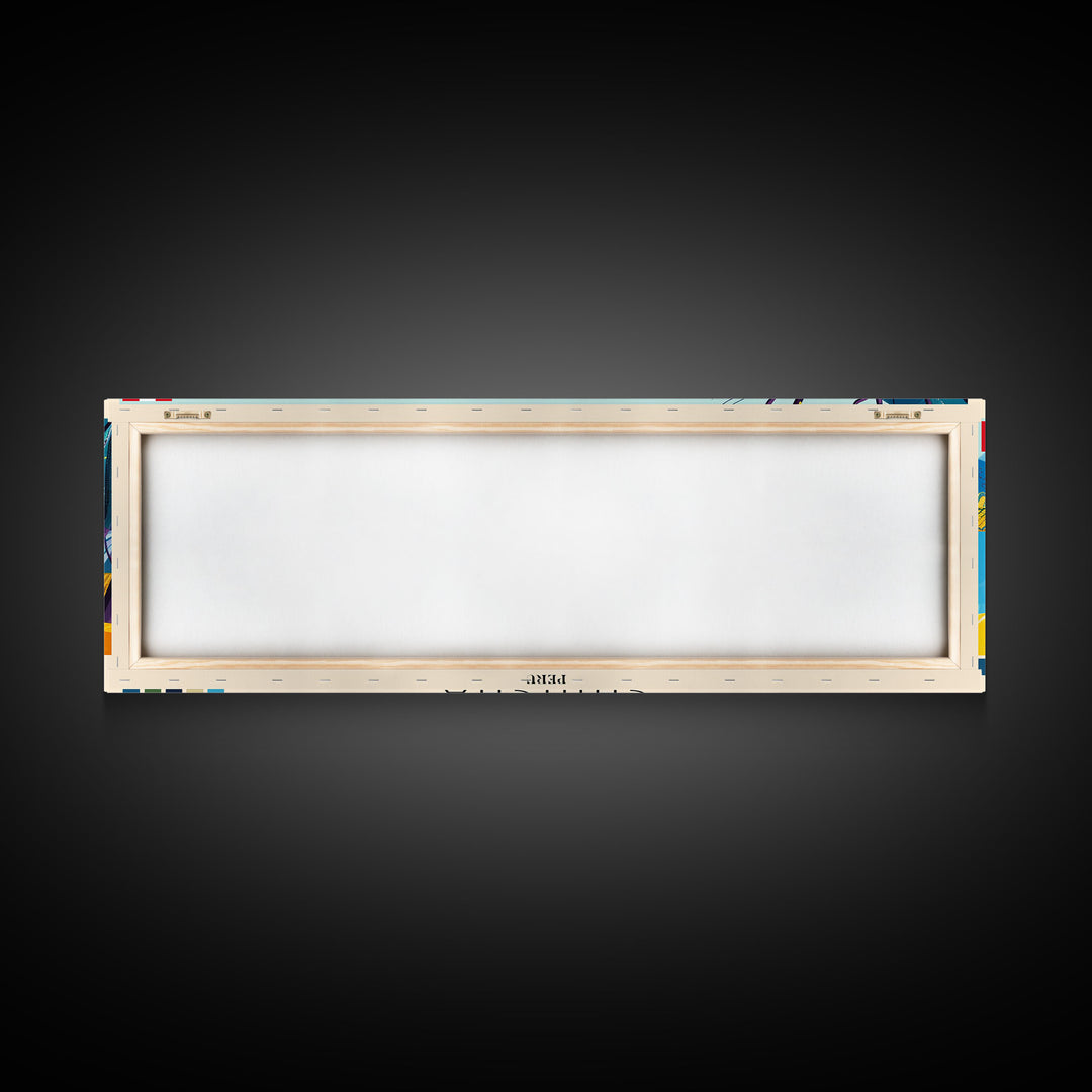 Chincha, Peru Panoramic Canvas Print, Chincha, Peru Painting, Peru Art, Chincha Travel Poster, Travel Art, Guest Room Painting