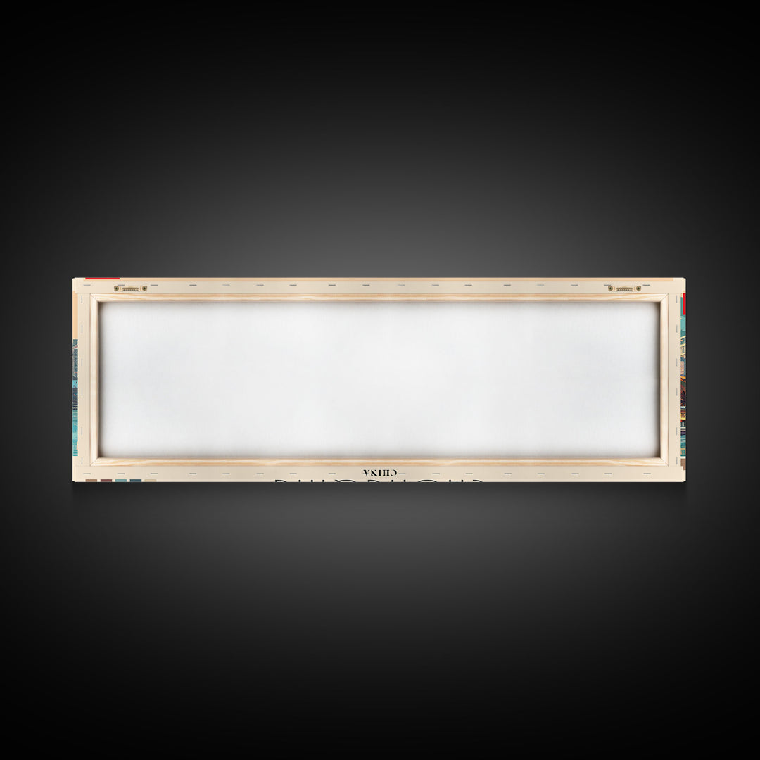 Chongqing, China Panoramic Canvas Print, Chongqing, China Painting, China Art, Chongqing Travel Poster, Travel Art, Living Room Painting