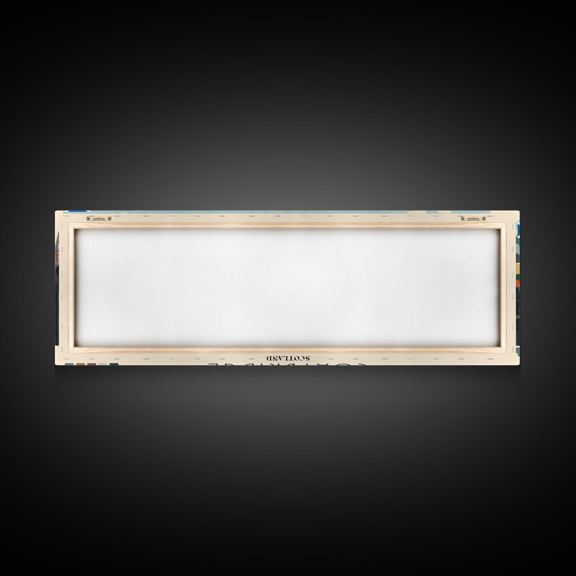 Coatbridge, Scotland Panoramic Canvas Print, Coatbridge, Scotland Painting, Scotland Art, Coatbridge Travel Poster, Travel Art, Guest Room Painting