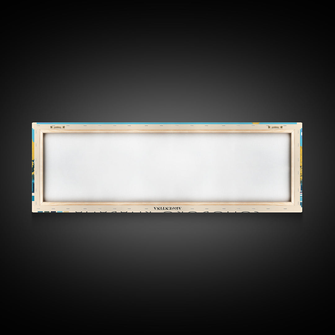Comodoro Rivadavia, Argentina Panoramic Canvas Print, Comodoro Rivadavia, Argentina Painting, Argentina Art, Comodoro Rivadavia Travel Poster, Travel Art, Guest Room Painting