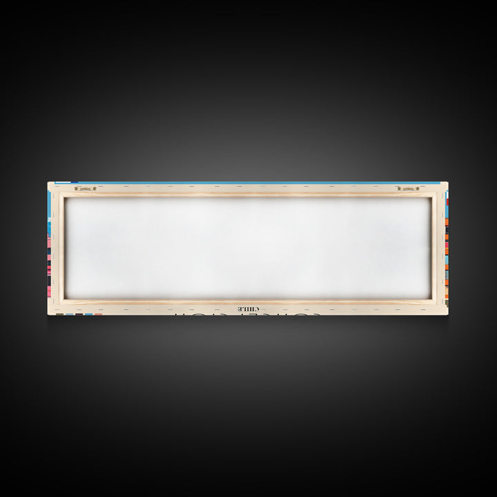 Concepcion, Chile Panoramic Canvas Print, Concepcion, Chile Painting, Chile Art, Concepcion Travel Poster, Travel Art, Living Room Painting