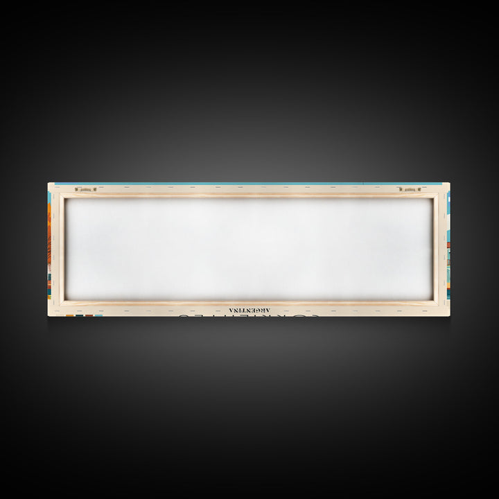 Corrientes, Argentina Panoramic Canvas Print, Corrientes, Argentina Painting, Argentina Art, Corrientes Travel Poster, Travel Art, Vacation Gift