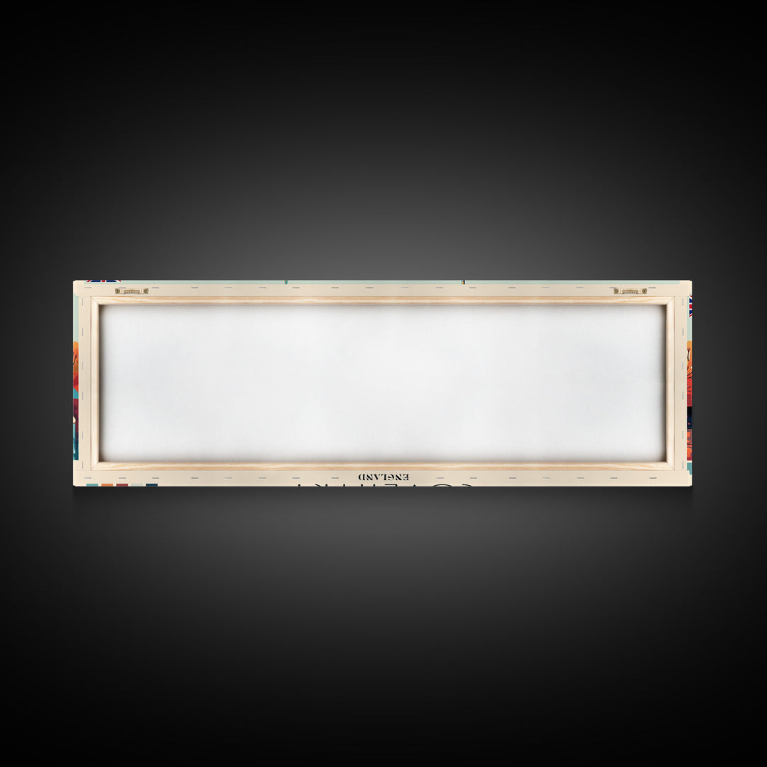 Coventry, England Panoramic Canvas Print, Coventry, England Painting, England Art, Coventry Travel Poster, Travel Art, Living Room Painting