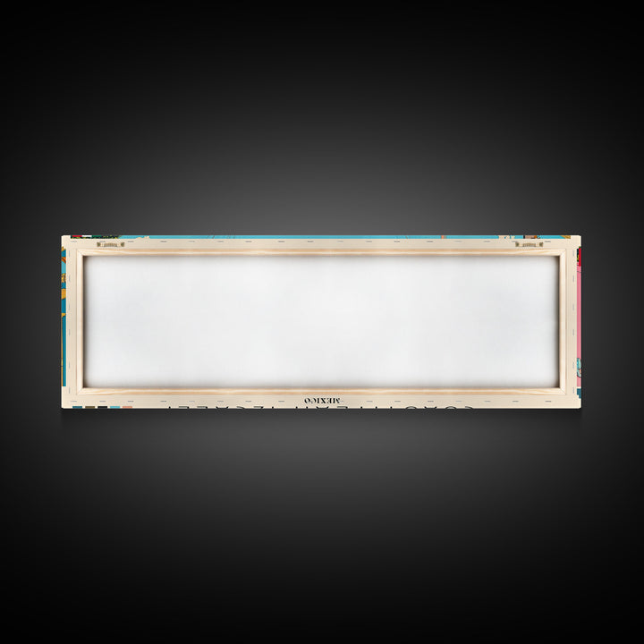 Cuautitlan Izcalli, Mexico Panoramic Canvas Print, Cuautitlan Izcalli, Mexico Painting, Mexico Art, Cuautitlan Izcalli Travel Poster, Travel Art, Guest Room Painting