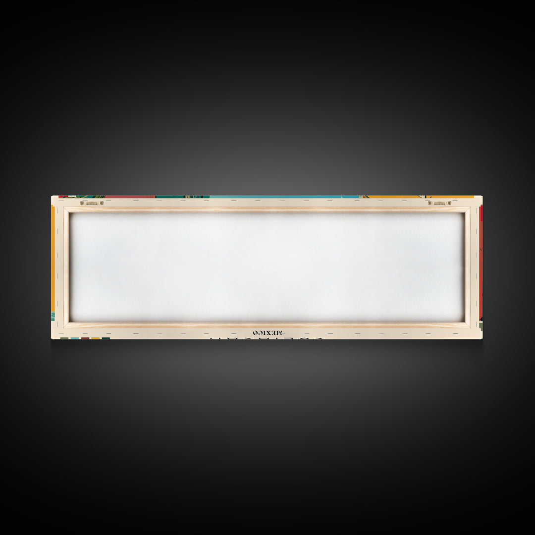 Culiacan, Mexico Panoramic Canvas Print, Culiacan, Mexico Painting, Mexico Art, Culiacan Travel Poster, Travel Art, Living Room Painting