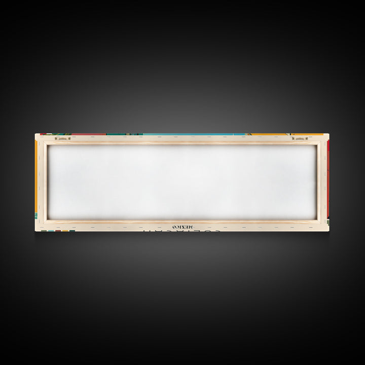 Culiacan, Mexico Panoramic Canvas Print, Culiacan, Mexico Painting, Mexico Art, Culiacan Travel Poster, Travel Art, Living Room Painting
