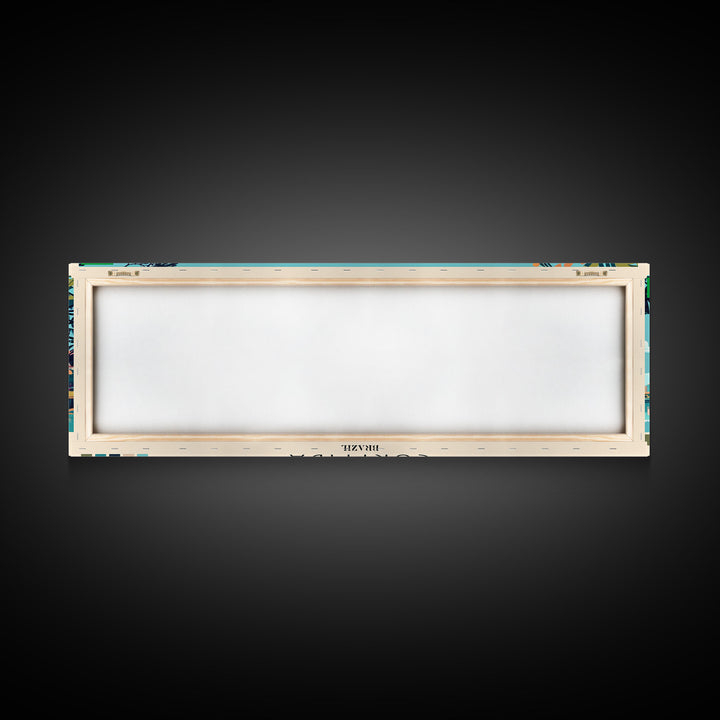Curitiba, Brazil Panoramic Canvas Print, Curitiba, Brazil Painting, Brazil Art, Curitiba Travel Poster, Travel Art, Guest Room Painting
