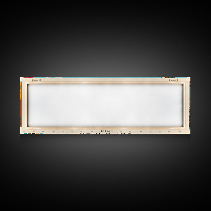 Damanhur, Egypt Panoramic Canvas Print, Damanhur, Egypt Painting, Egypt Art, Damanhur Travel Poster, Travel Art, Housewarming Gift
