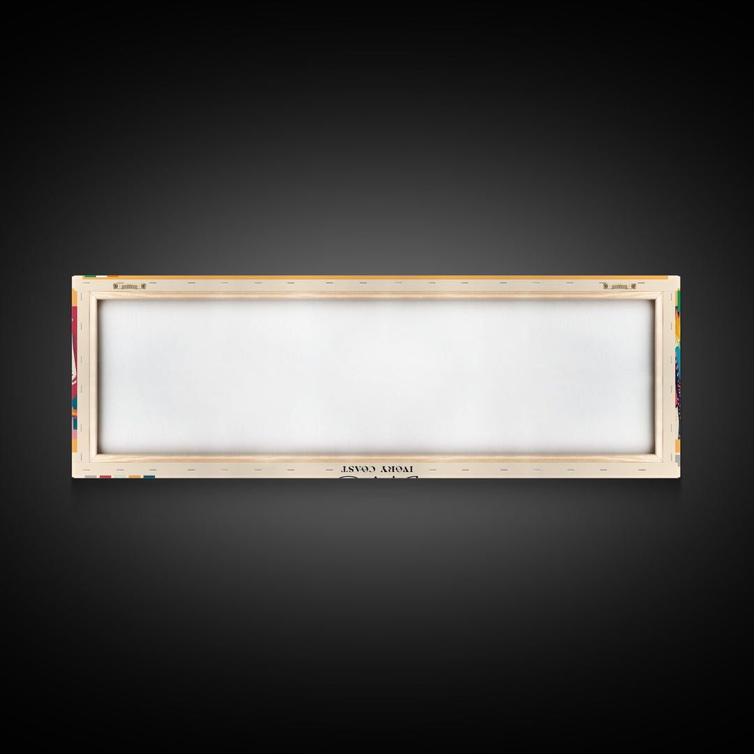 Divo, Ivory Coast Panoramic Canvas Print, Divo, Ivory Coast Painting, Ivory Coast Art, Divo Travel Poster, Travel Art, Living Room Painting