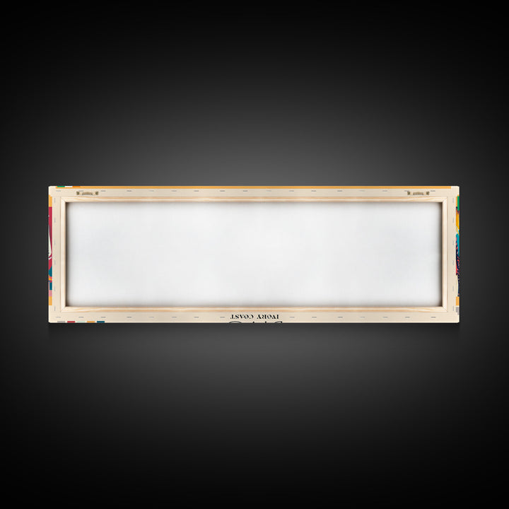 Divo, Ivory Coast Panoramic Canvas Print, Divo, Ivory Coast Painting, Ivory Coast Art, Divo Travel Poster, Travel Art, Living Room Painting