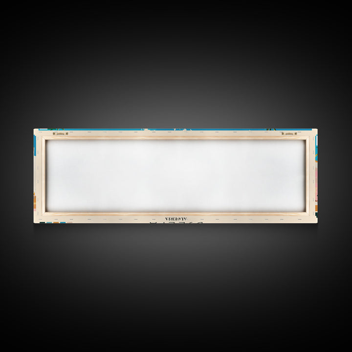 Djelfa, Algeria Panoramic Canvas Print, Djelfa, Algeria Painting, Algeria Art, Djelfa Travel Poster, Travel Art, Housewarming Gift