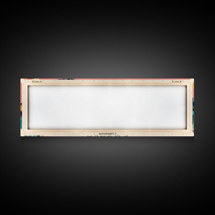 Douala, Cameroon Panoramic Canvas Print, Douala, Cameroon Painting, Cameroon Art, Douala Travel Poster, Travel Art, Vacation Gift