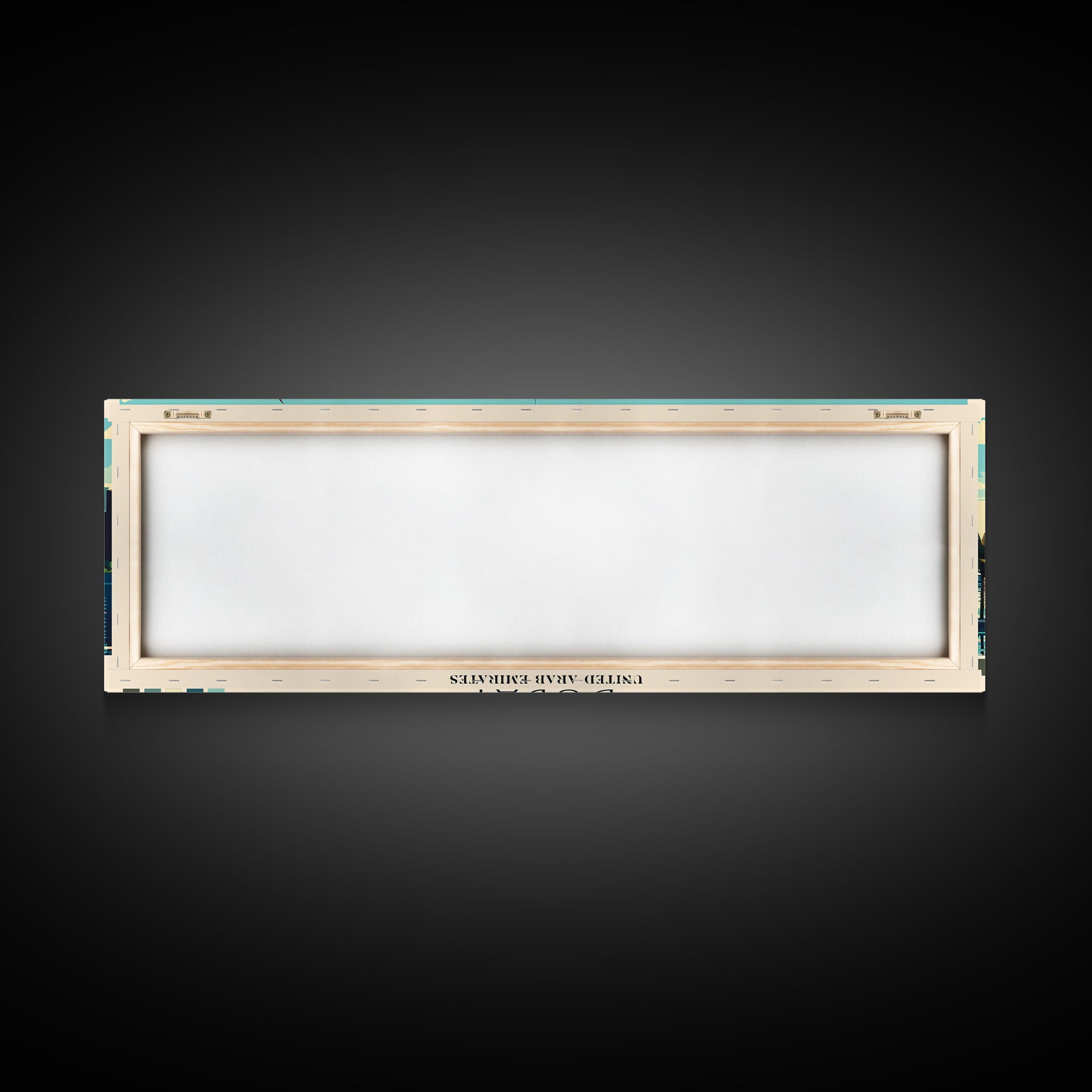 Dubai, United Arab Emirates Panoramic Canvas Print, Dubai, United Arab Emirates Painting, United Arab Emirates Art, Dubai Travel Poster, Travel Art, Housewarming Gift