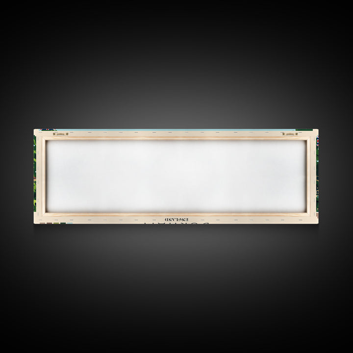 Durham, England Panoramic Canvas Print, Durham, England Painting, England Art, Durham Travel Poster, Travel Art, Vacation Gift