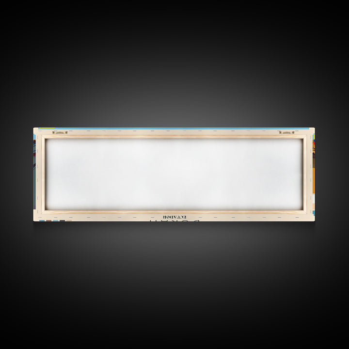 Duran, Ecuador Panoramic Canvas Print, Duran, Ecuador Painting, Ecuador Art, Duran Travel Poster, Travel Art, Living Room Painting