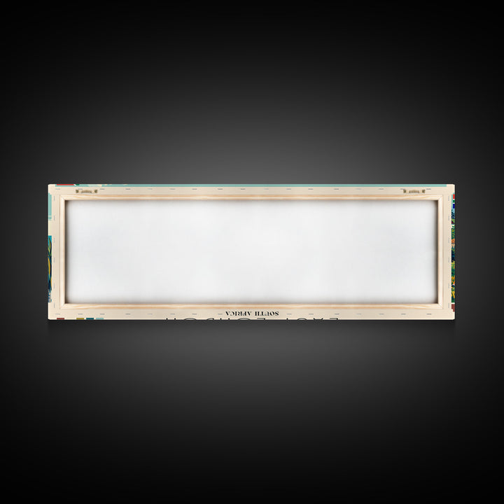 East London, South Africa Panoramic Canvas Print, East London, South Africa Painting, South Africa Art, East London Travel Poster, Travel Art, Guest Room Painting