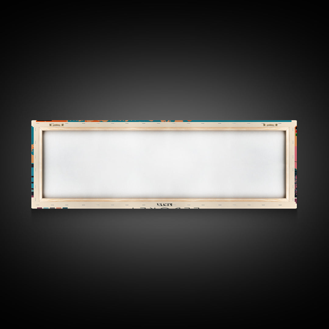 Eldoret, Kenya Panoramic Canvas Print, Eldoret, Kenya Painting, Kenya Art, Eldoret Travel Poster, Travel Art, Guest Room Painting