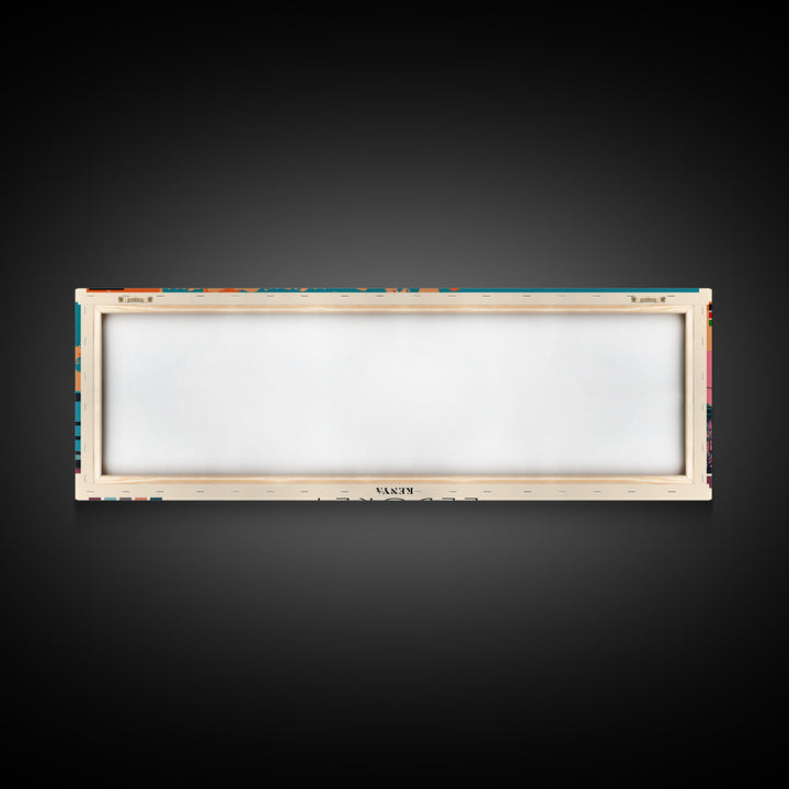 Eldoret, Kenya Panoramic Canvas Print, Eldoret, Kenya Painting, Kenya Art, Eldoret Travel Poster, Travel Art, Guest Room Painting