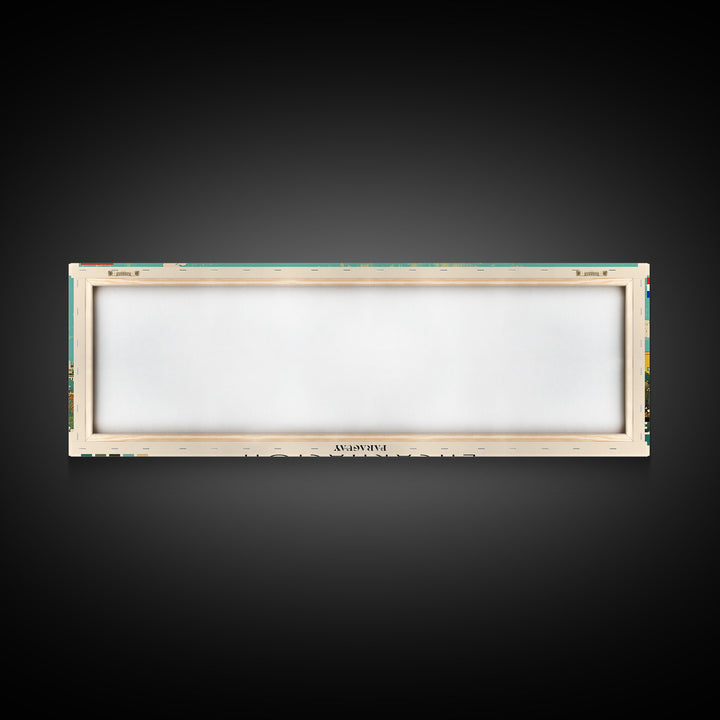 Encarnacion, Paraguay Panoramic Canvas Print, Encarnacion, Paraguay Painting, Paraguay Art, Encarnacion Travel Poster, Travel Art, Housewarming Gift