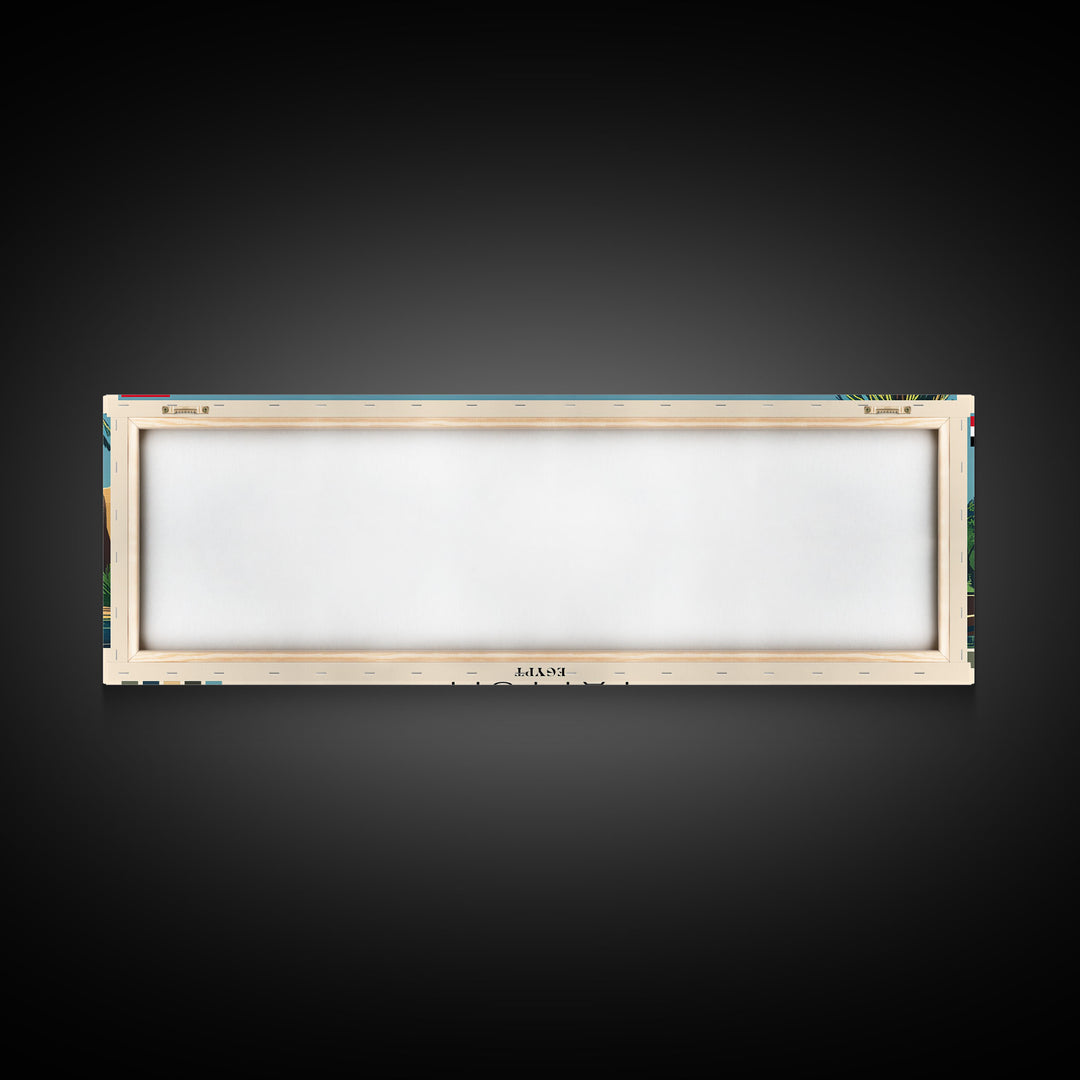 Fayyum, Egypt Panoramic Canvas Print, Fayyum, Egypt Painting, Egypt Art, Fayyum Travel Poster, Travel Art, Housewarming Gift