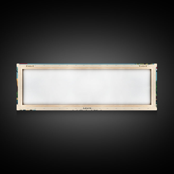 Fayyum, Egypt Panoramic Canvas Print, Fayyum, Egypt Painting, Egypt Art, Fayyum Travel Poster, Travel Art, Housewarming Gift