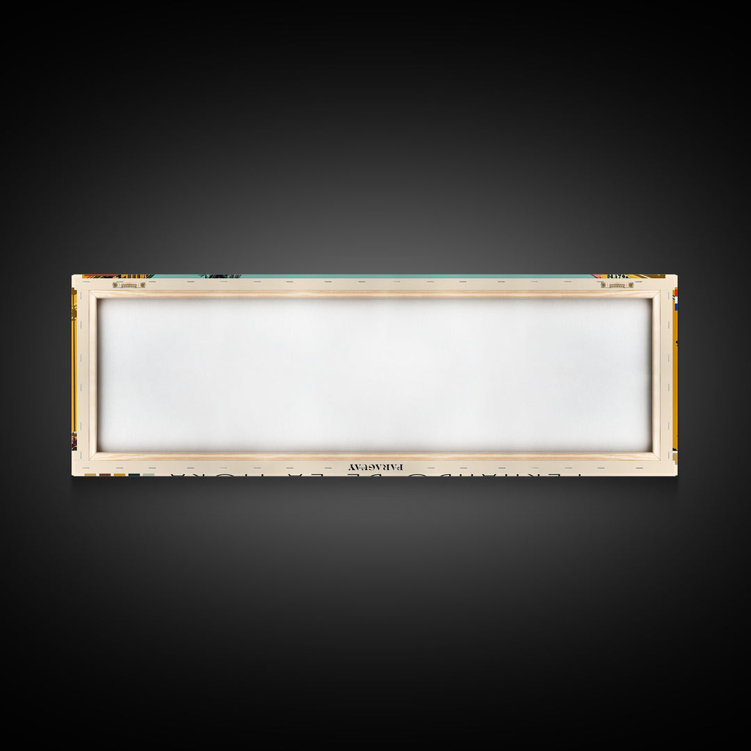 Fernando de la Mora, Paraguay Panoramic Canvas Print, Fernando de la Mora, Paraguay Painting, Paraguay Art, Fernando de la Mora Travel Poster, Travel Art, Guest Room Painting