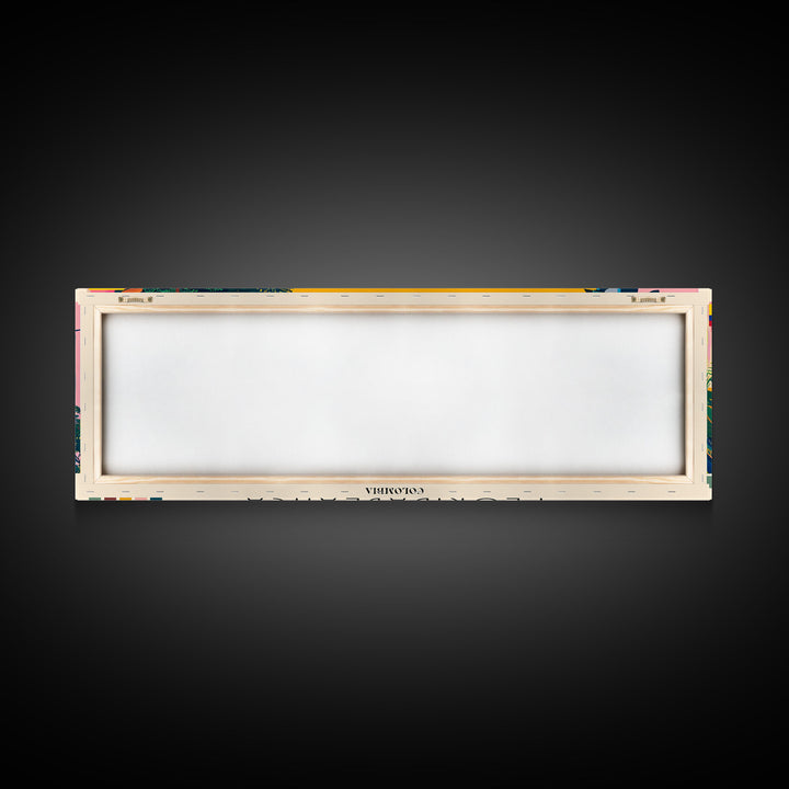 Floridablanca, Colombia Panoramic Canvas Print, Floridablanca, Colombia Painting, Colombia Art, Floridablanca Travel Poster, Travel Art, Housewarming Gift