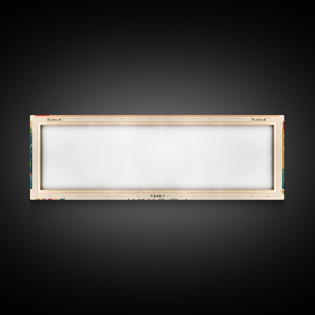 Foshan, China Panoramic Canvas Print, Foshan, China Painting, China Art, Foshan Travel Poster, Travel Art, Vacation Gift