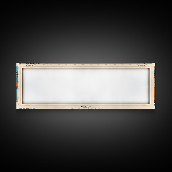 Huambo, Angola Panoramic Canvas Print, Huambo, Angola Painting, Angola Art, Huambo Travel Poster, Travel Art, Vacation Gift