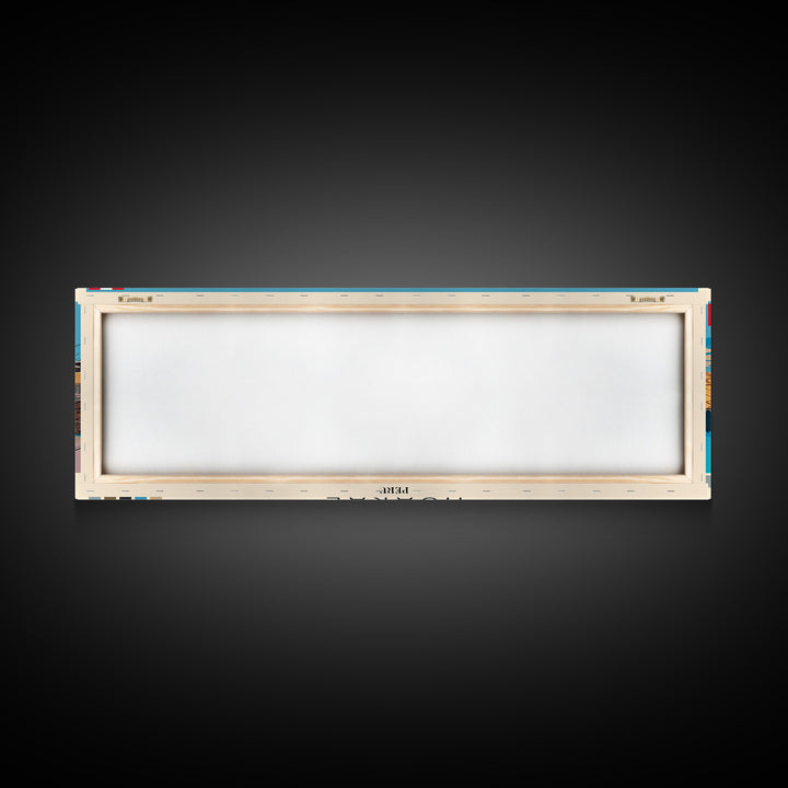 Huaral, Peru Panoramic Canvas Print, Huaral, Peru Painting, Peru Art, Huaral Travel Poster, Travel Art, Housewarming Gift