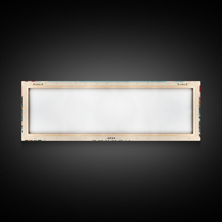 Huaraz, Peru Panoramic Canvas Print, Huaraz, Peru Painting, Peru Art, Huaraz Travel Poster, Travel Art, Guest Room Painting