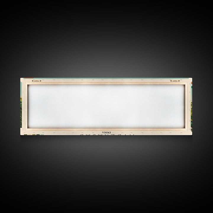 Hyderabad, India Panoramic Canvas Print, Hyderabad, India Painting, India Art, Hyderabad Travel Poster, Travel Art, Vacation Gift