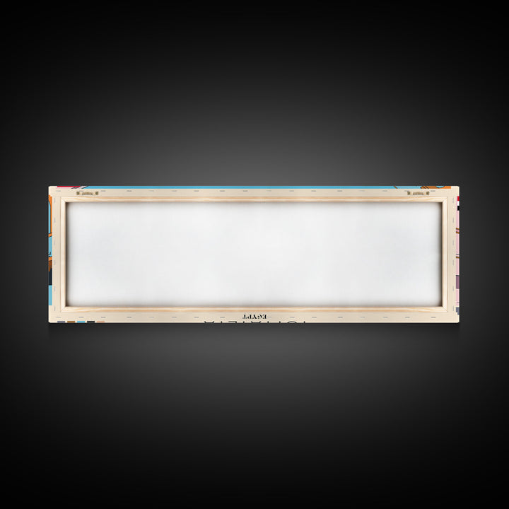 Ismailia, Egypt Panoramic Canvas Print, Ismailia, Egypt Painting, Egypt Art, Ismailia Travel Poster, Travel Art, Guest Room Painting