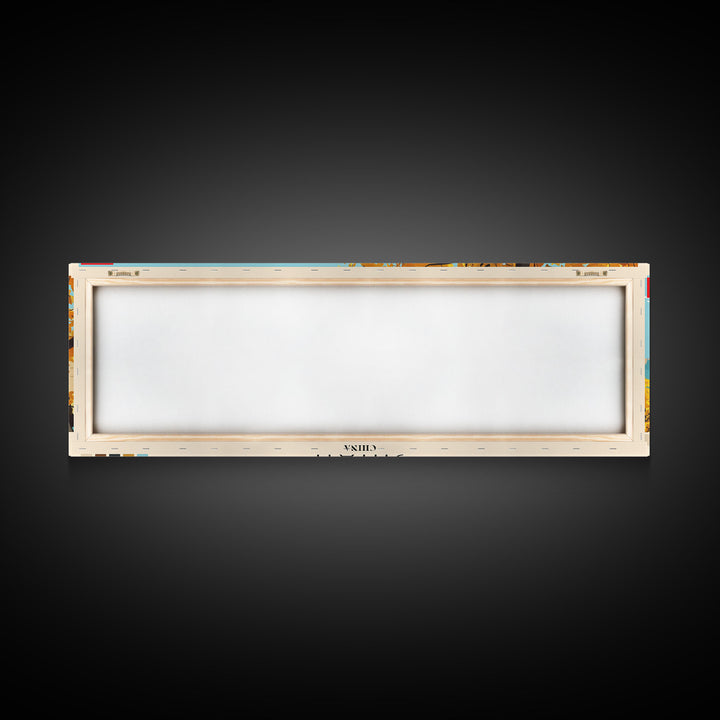 Jinan, China Panoramic Canvas Print, Jinan, China Painting, China Art, Jinan Travel Poster, Travel Art, Housewarming Gift