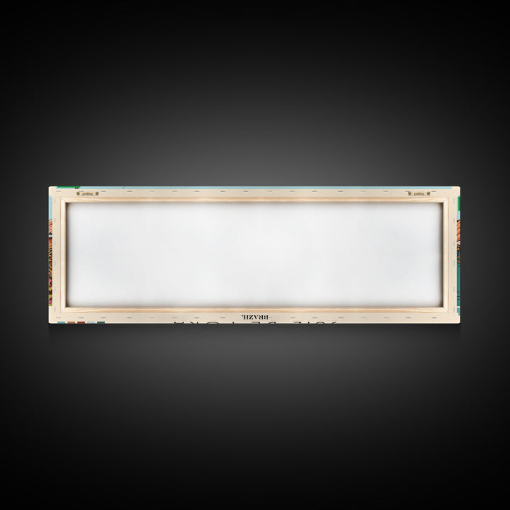 Juiz de Fora, Brazil Panoramic Canvas Print, Juiz de Fora, Brazil Painting, Brazil Art, Juiz de Fora Travel Poster, Travel Art, Housewarming Gift