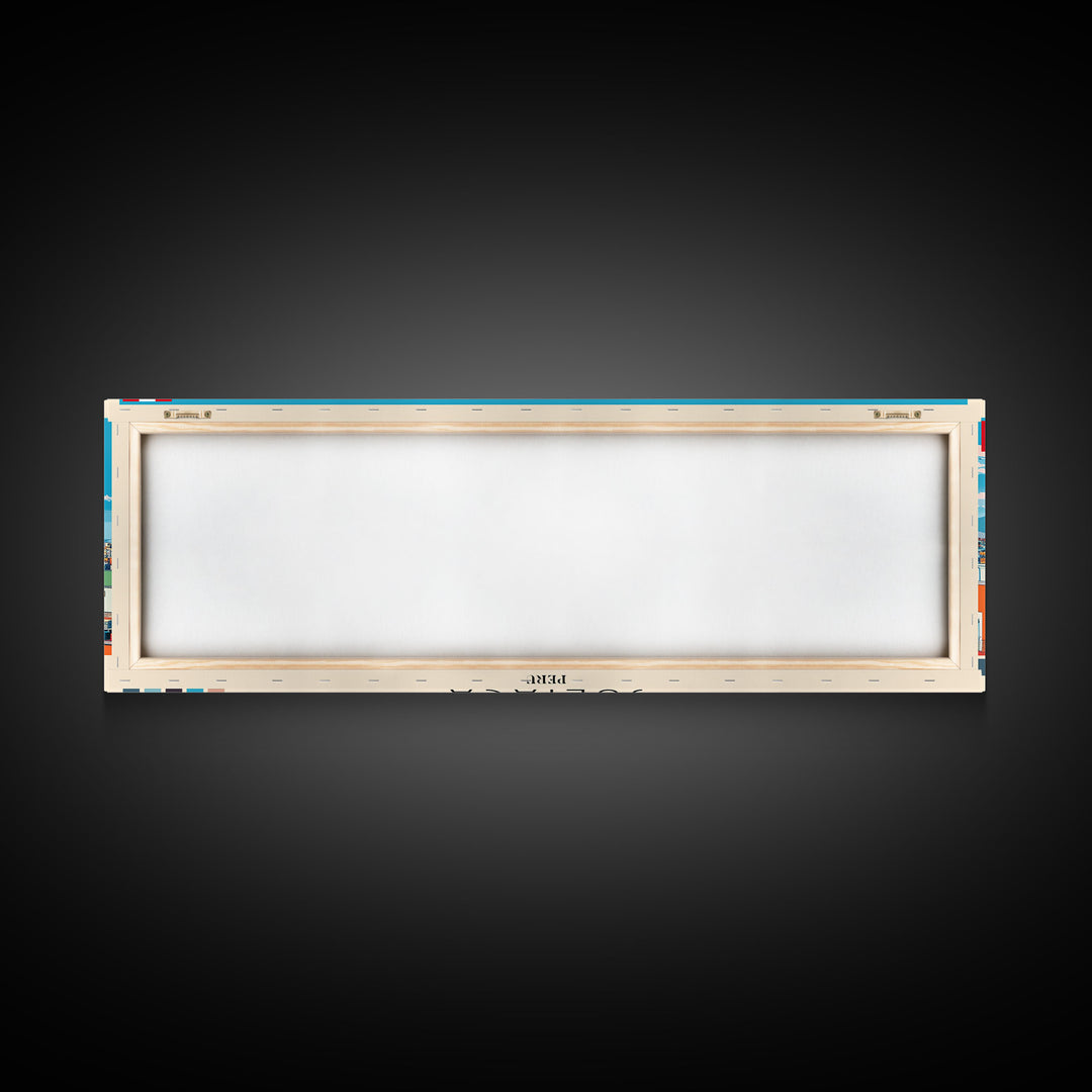 Juliaca, Peru Panoramic Canvas Print, Juliaca, Peru Painting, Peru Art, Juliaca Travel Poster, Travel Art, Guest Room Painting