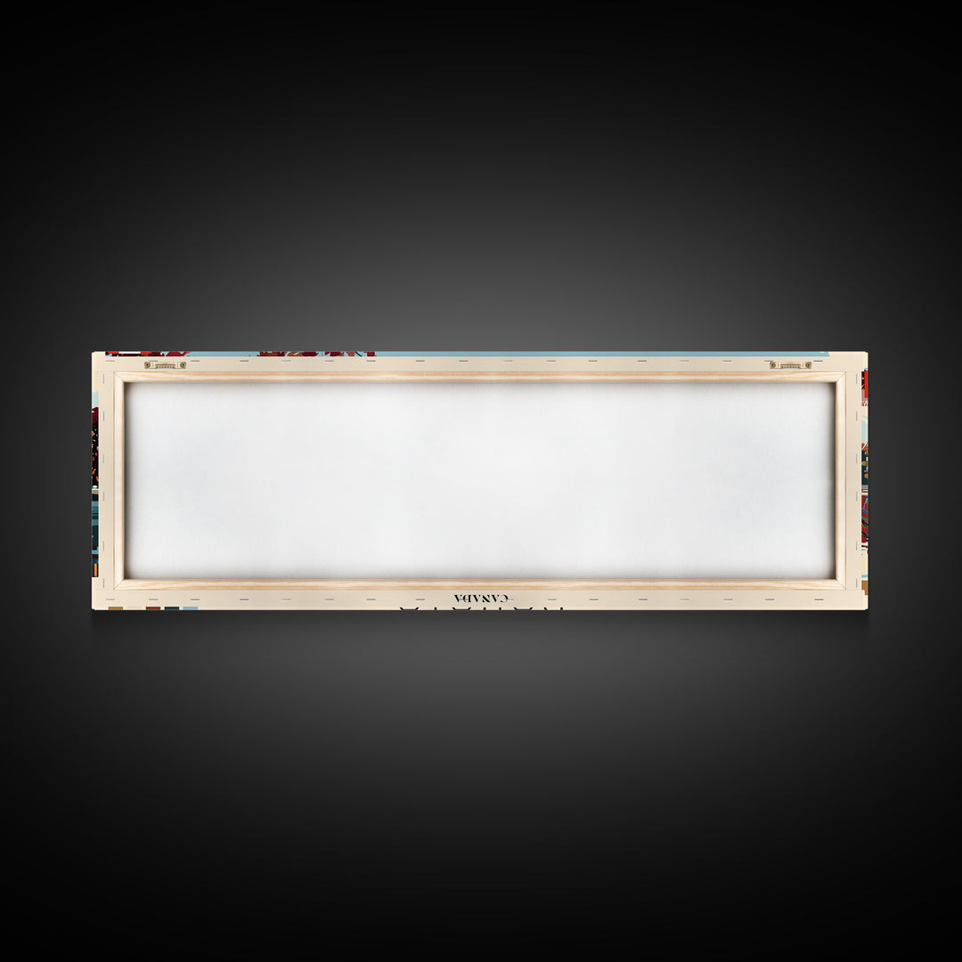 Kanata, Canada Panoramic Canvas Print, Kanata, Canada Painting, Canada Art, Kanata Travel Poster, Travel Art, Guest Room Painting