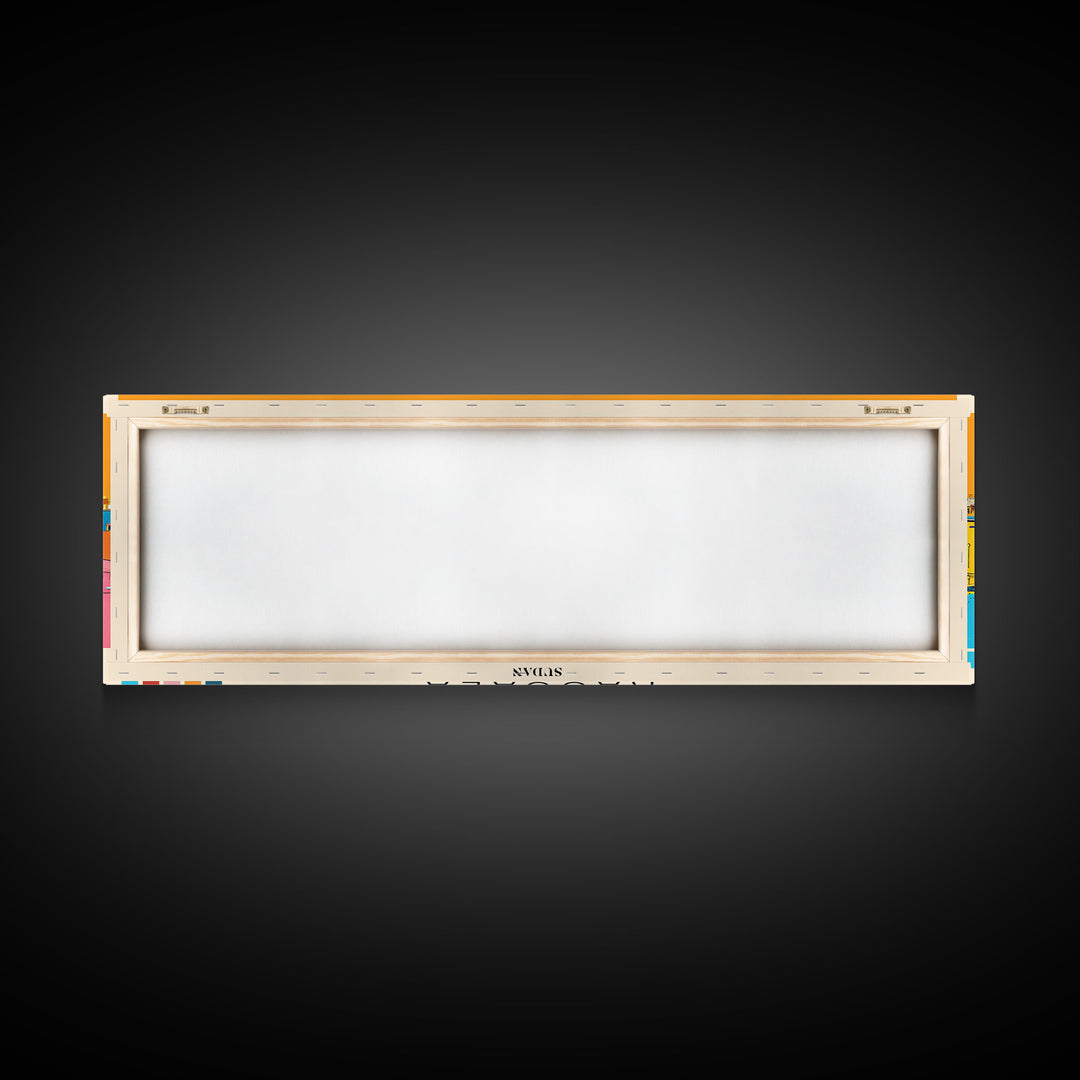 Kassala,  Sudan Panoramic Canvas Print, Kassala,  Sudan Painting,  Sudan Art, Kassala Travel Poster, Travel Art, Guest Room Painting