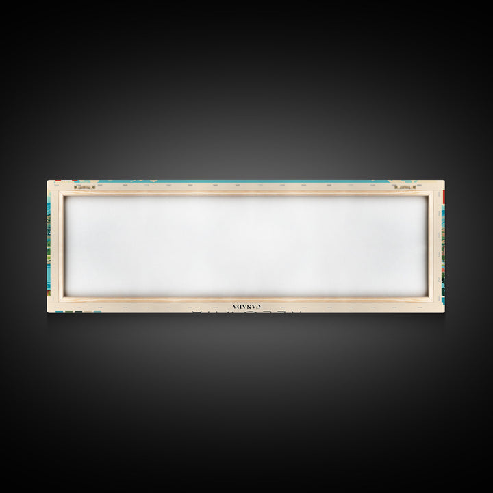 Kelowna, Canada Panoramic Canvas Print, Kelowna, Canada Painting, Canada Art, Kelowna Travel Poster, Travel Art, Guest Room Painting