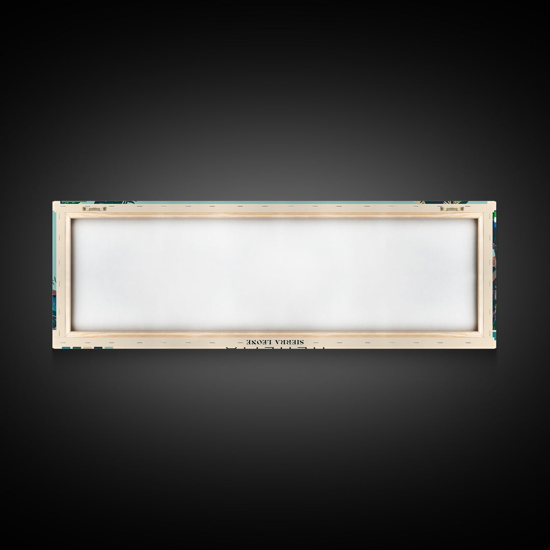 Kenema, Sierra Leone Panoramic Canvas Print, Kenema, Sierra Leone Painting, Sierra Leone Art, Kenema Travel Poster, Travel Art, Vacation Gift