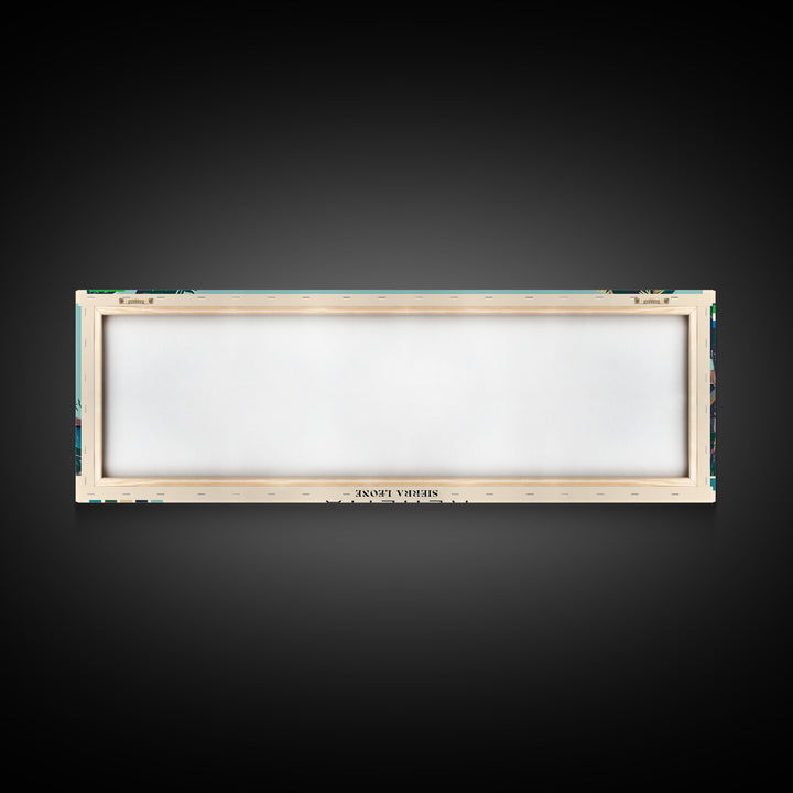 Kenema, Sierra Leone Panoramic Canvas Print, Kenema, Sierra Leone Painting, Sierra Leone Art, Kenema Travel Poster, Travel Art, Vacation Gift