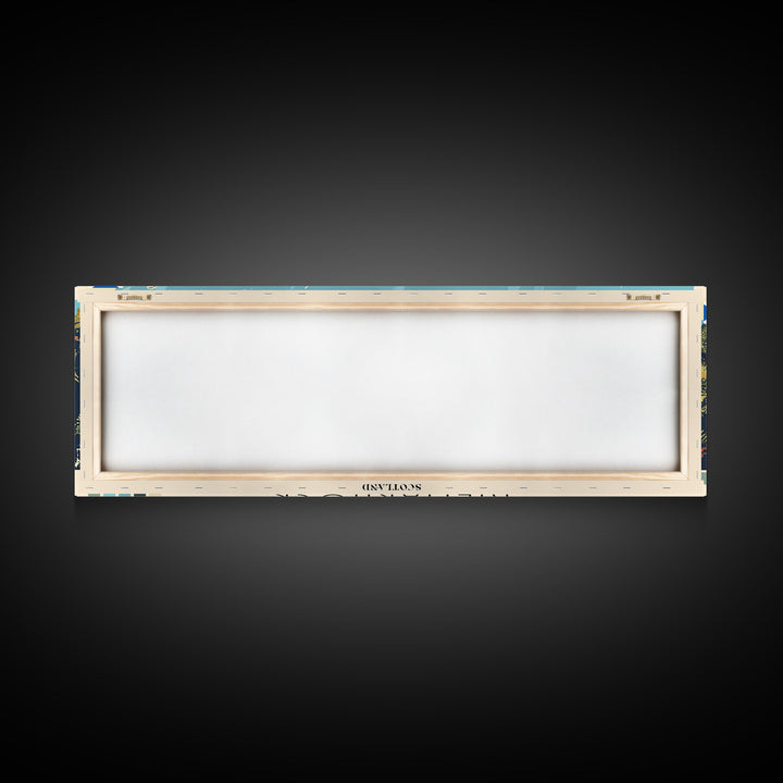 Kilmarnock, Scotland Panoramic Canvas Print, Kilmarnock, Scotland Painting, Scotland Art, Kilmarnock Travel Poster, Travel Art, Living Room Painting