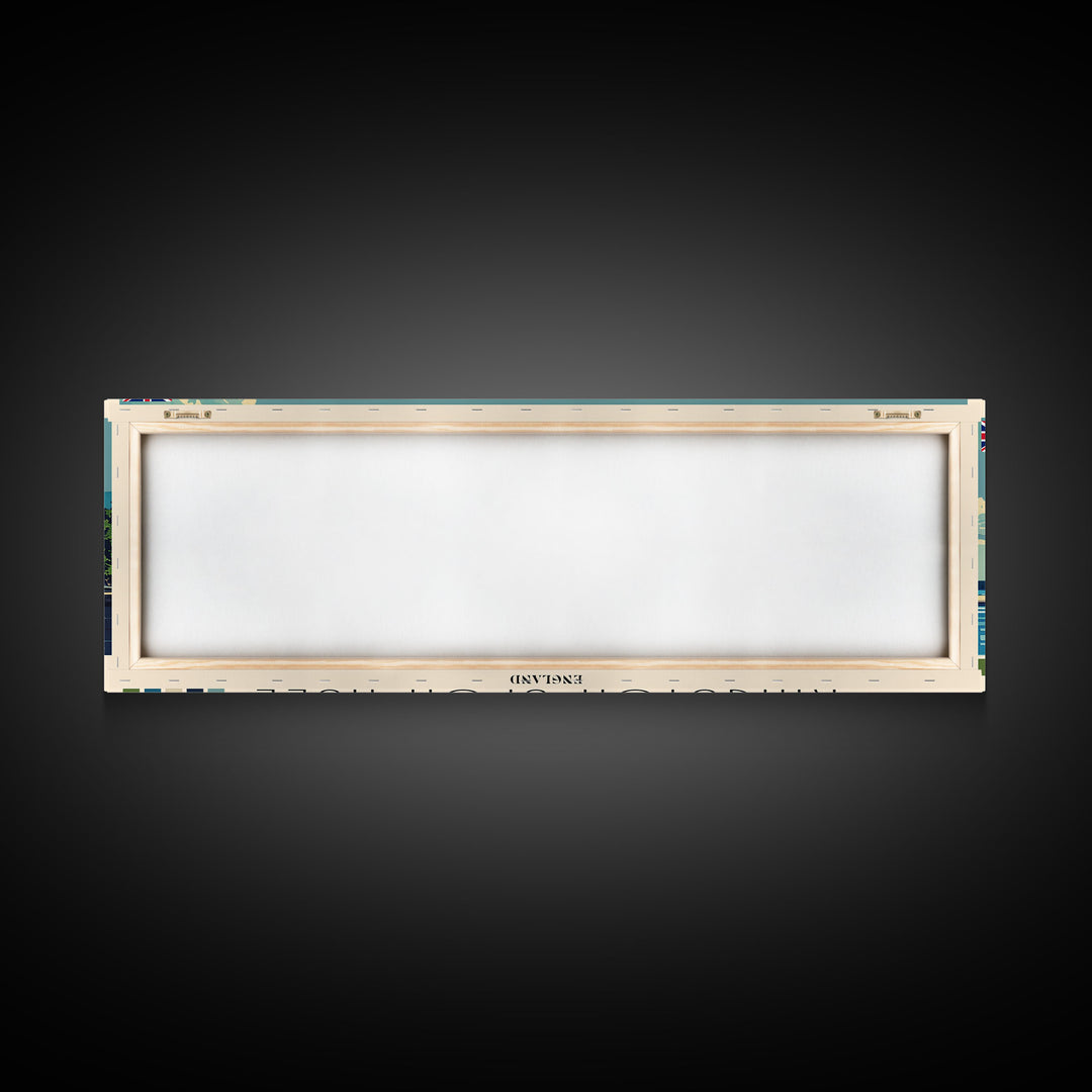 Kingston upon Hull, England Panoramic Canvas Print, Kingston upon Hull, England Painting, England Art, Kingston upon Hull Travel Poster, Travel Art, Housewarming Gift