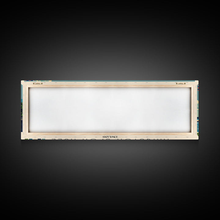 Kingston upon Hull, England Panoramic Canvas Print, Kingston upon Hull, England Painting, England Art, Kingston upon Hull Travel Poster, Travel Art, Housewarming Gift